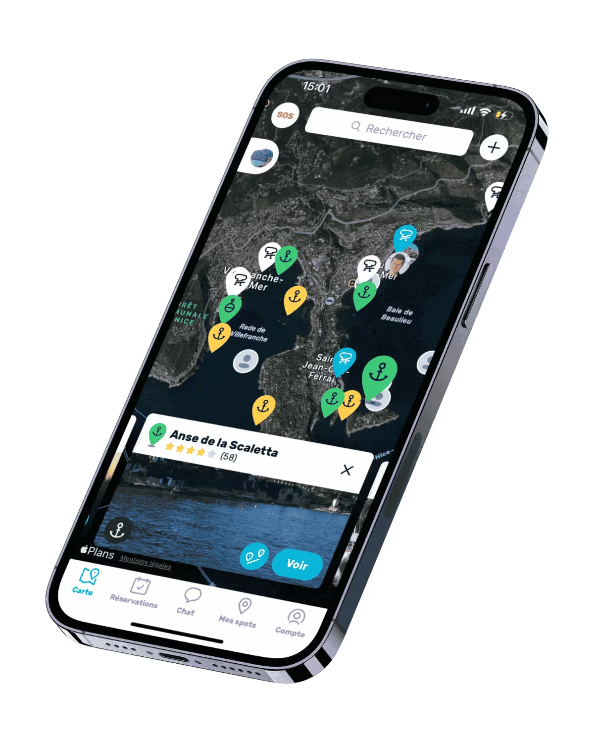 Navily app: Mediterranean tourist marinas